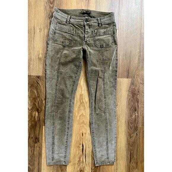 PrAna Women’s Straight Skinny Button Corduroy Pants Size‎ 6 EUC - Picture 1 of 11